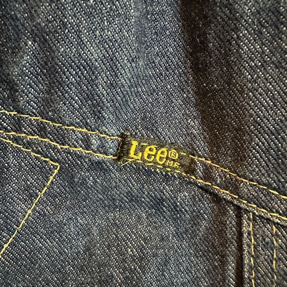 Vtg 70s Mens Lee STORM RIDER Denim Sherpa Lined Western Chore Jacket Coat Sz LL - Picture 3 of 7